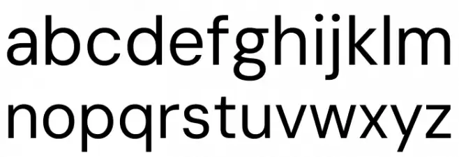 DM Sans 9pt Regular Шрифта строчной