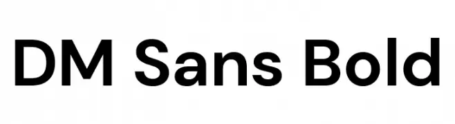 DM Sans Bold  Frei Schriftart Herunterladen