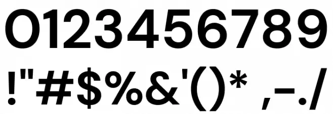 DM Sans Bold Font OTHER CHARS