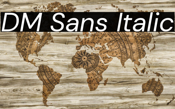 DM Sans Italic Font examples