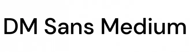DM Sans Medium  font caratteri gratis