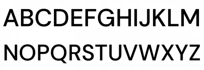 DM Sans Medium Шрифта ВЕРХНИЙ