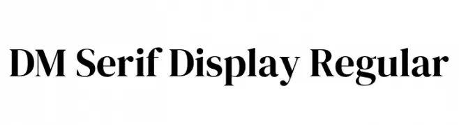 DM Serif Display Regular  Fuentes Gratis Descargar
