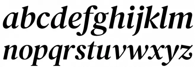 DM Serif Text Italic फ़ॉन्ट लोअरकेस