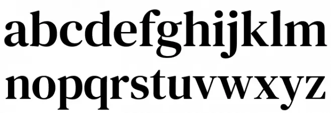 DM Serif Text Regular फ़ॉन्ट लोअरकेस