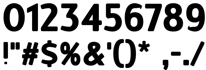 DMF Cantell Bold フォント その他の文字