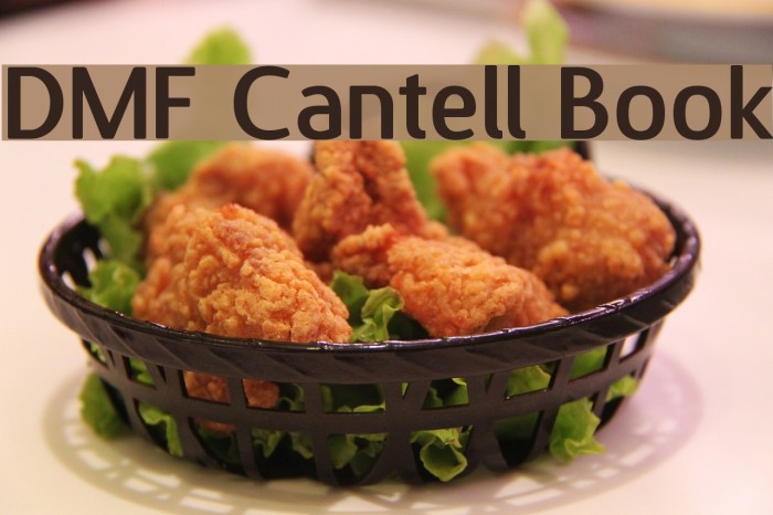 DMF Cantell Book Font examples