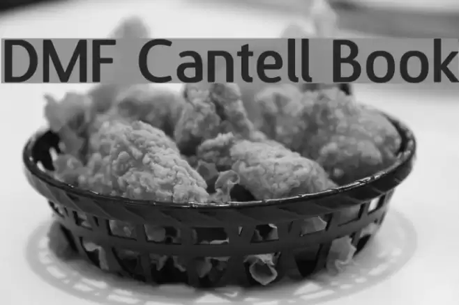 DMF Cantell Book フォント examples