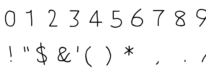 DMF Handatme Font OTHER CHARS