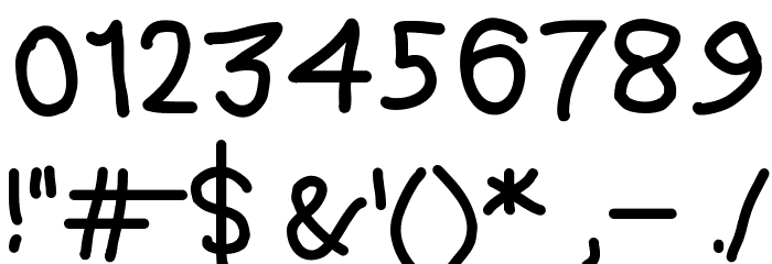 DMF Handwriter Font OTHER CHARS