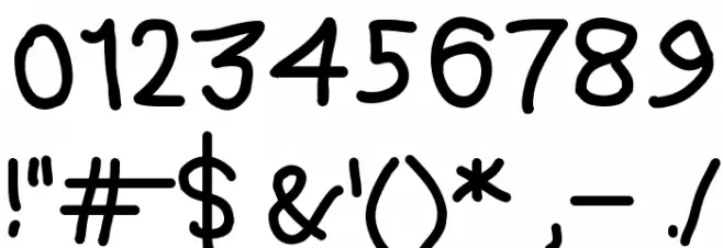 DMF Handwriter Font OTHER CHARS