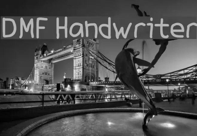 DMF Handwriter Font examples