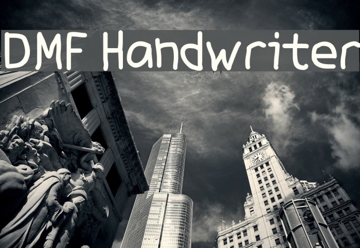 DMF Handwriter Font examples