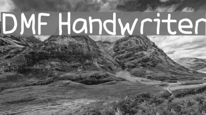 DMF Handwriter Font examples