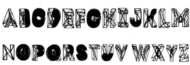 Dmesh Medium Schriftart Groß