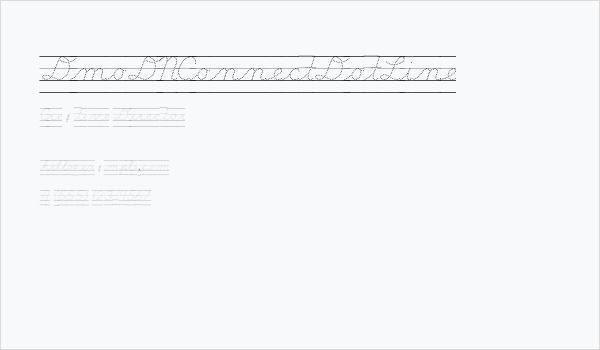 DmoDNConnectDotLine Business Card