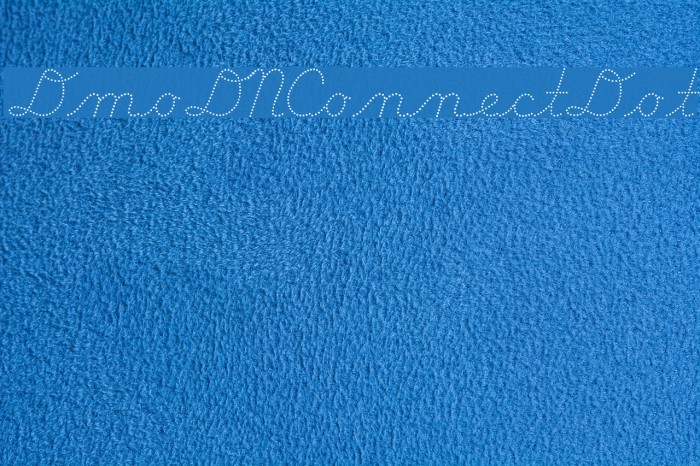 DmoDNConnectDot Font examples