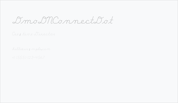 DmoDNConnectDot Business Card