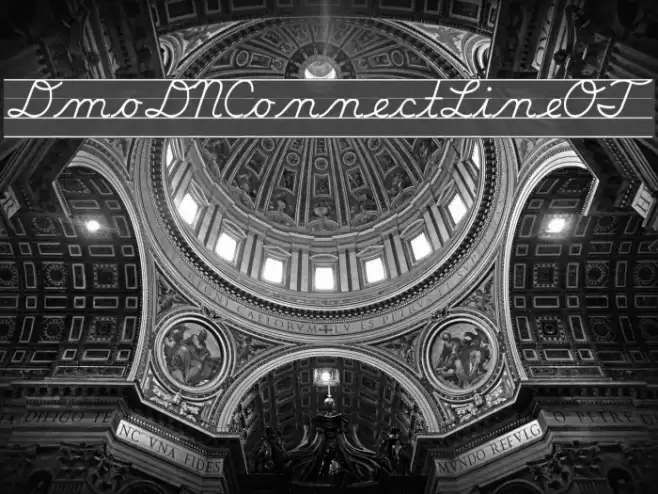 DmoDNConnectLineOT Font examples