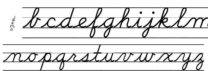 DmoDNConnectLineOT Font LOWERCASE