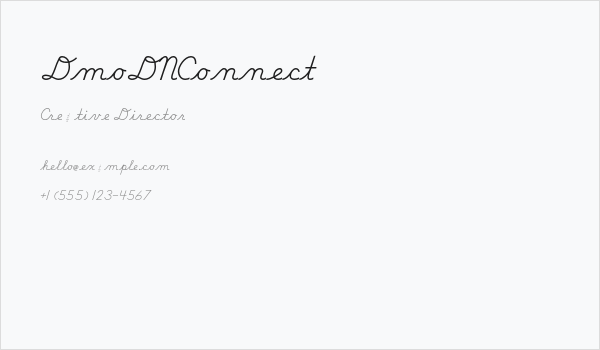 DmoDNConnect Business Card