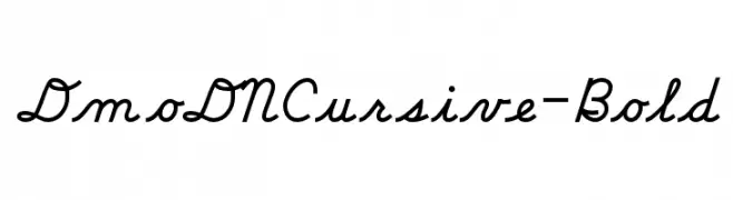 DmoDNCursive-Bold  Fuentes Gratis Descargar