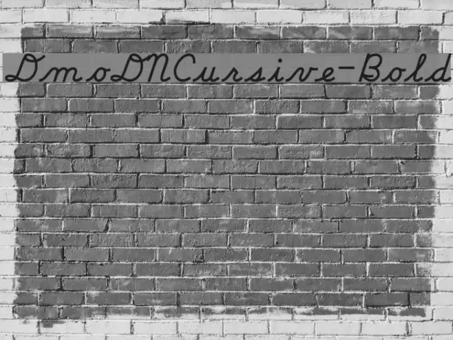 DmoDNCursive-Bold Font examples