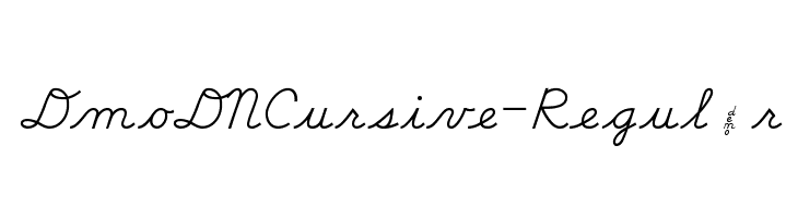 DmoDNCursive-Regular  Frei Schriftart Herunterladen