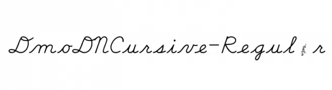 DmoDNCursive-Regular  Fuentes Gratis Descargar