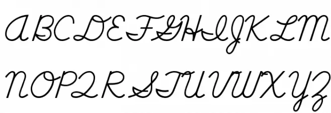 DmoDNCursive-Regular Fuentes MAYÚSCULAS