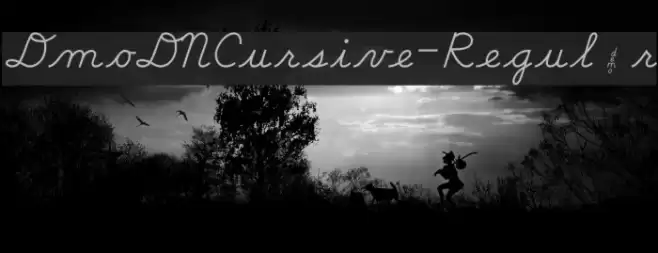 DmoDNCursive-Regular خط examples