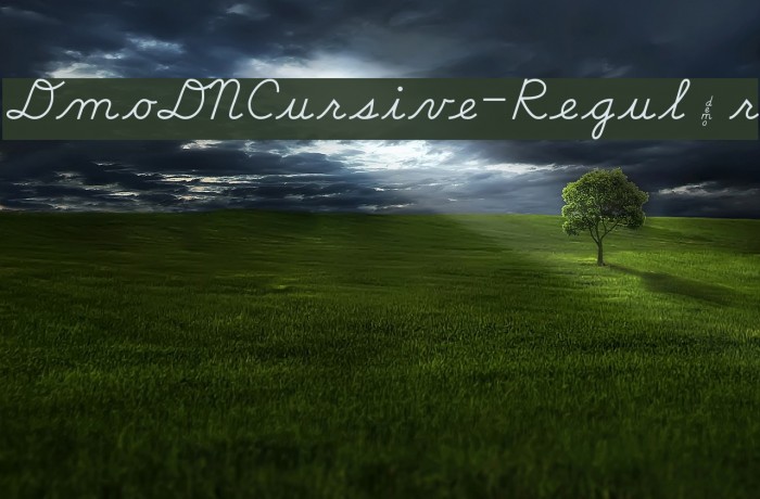 DmoDNCursive-Regular لخطوط تنزيل examples