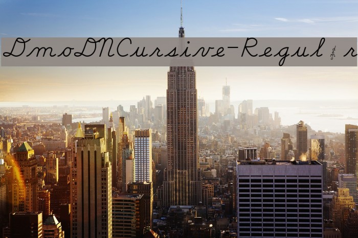 DmoDNCursive-Regular لخطوط تنزيل examples