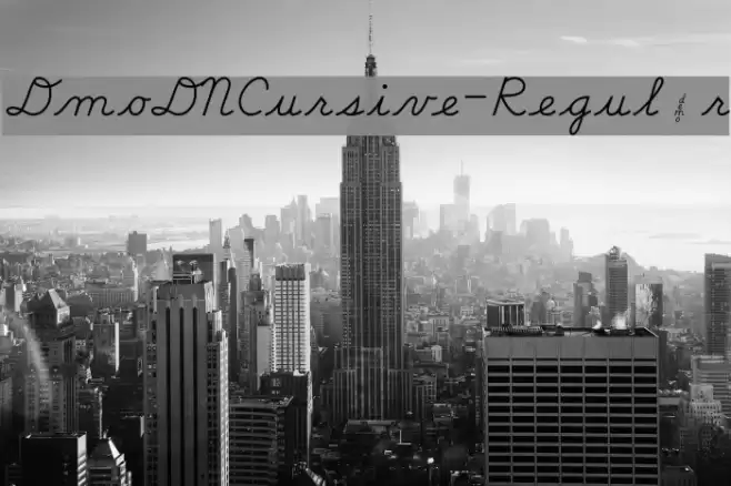 DmoDNCursive-Regular خط examples