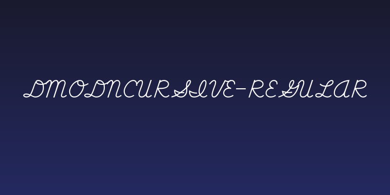 DmoDNCursive-Regular Social Header