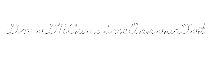 DmoDNCursiveArrowDot Font