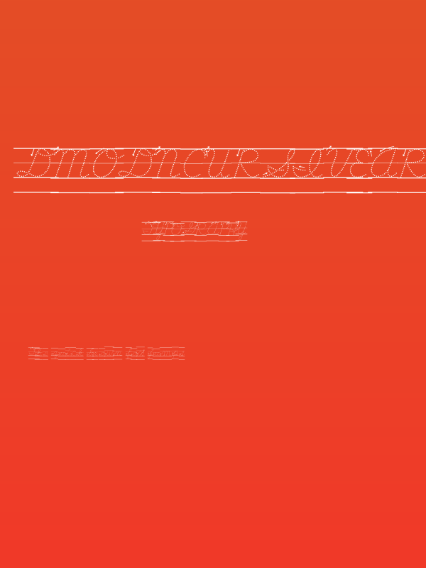 DmoDNCursiveArrowDotLine Poster