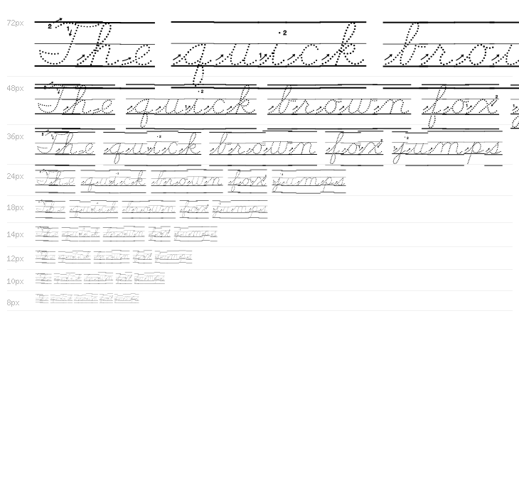 DmoDNCursiveArrowDotLine Waterfall