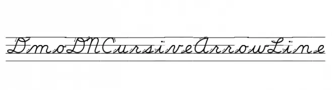 DmoDNCursiveArrowLine  Fuentes Gratis Descargar