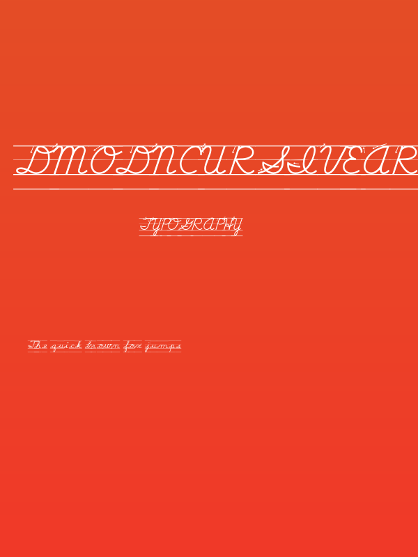 DmoDNCursiveArrowLine Poster