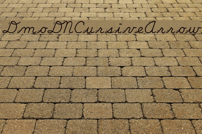 DmoDNCursiveArrow Font examples