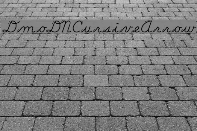 DmoDNCursiveArrow Font examples