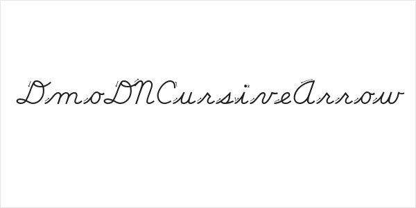 DmoDNCursiveArrow Logo