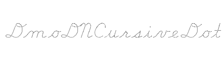 DmoDNCursiveDot Font