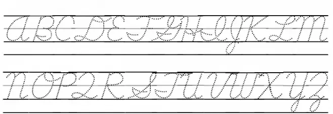 DmoDNCursiveDotLine Fonte MAIÚSCULAS