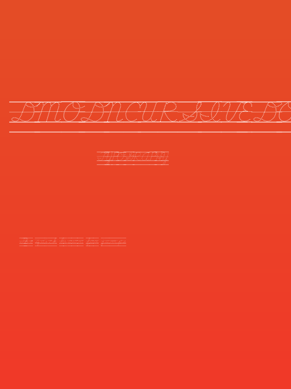 DmoDNCursiveDotLine Poster