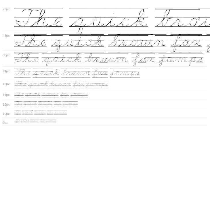 DmoDNCursiveDotLine Waterfall