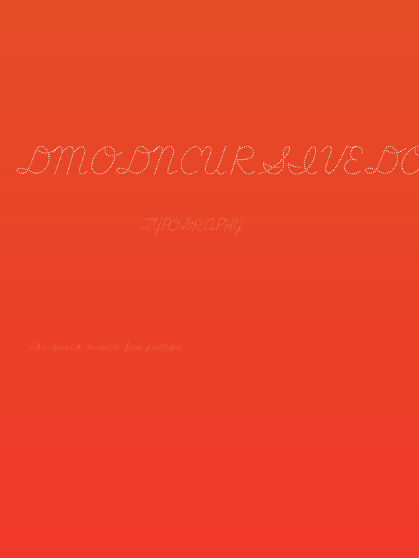 DmoDNCursiveDot Poster