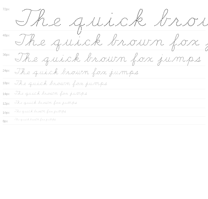 DmoDNCursiveDot Waterfall