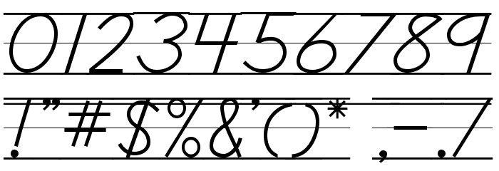 DmoDNCursiveLine Font OTHER CHARS